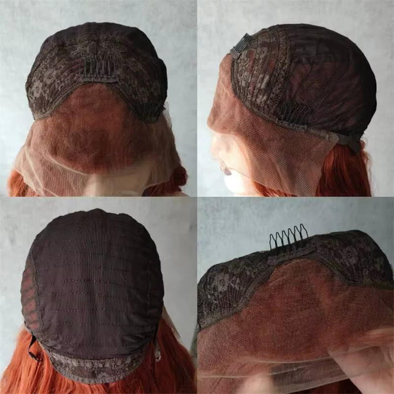 30 pouces noir et vert mettre en évidence perruque 13x4 vague de corps Hd dentelle frontale perruque