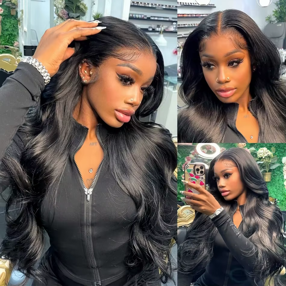 Perruques Full Lace 360, Perruque Cheveux Humains Body Wave, Perruque Frontale HD Lace 13x4 13x6 Loo