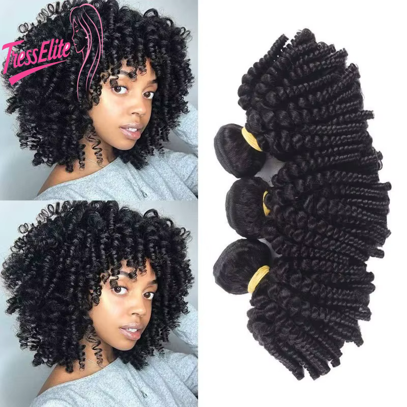 Perruque Afro Kinky Curly Spring Roll, Cheveux Bouclés et Volumineux, 1 Pièce pour Femme, Couleur Na