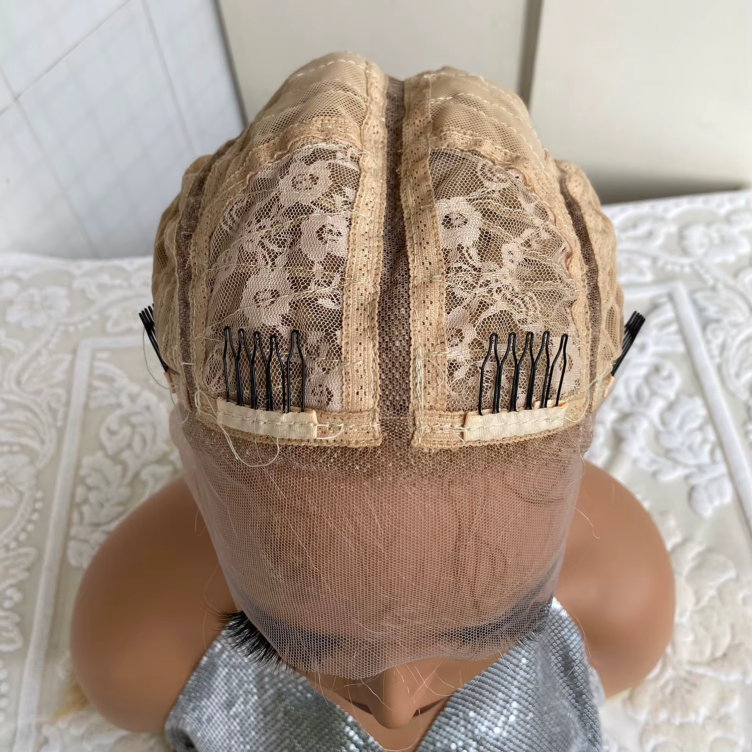 Perruque Lace Front Wig synthétique tressée avec cheveux de bébé, 32 pouces, 4 tresses Cornrow torsa