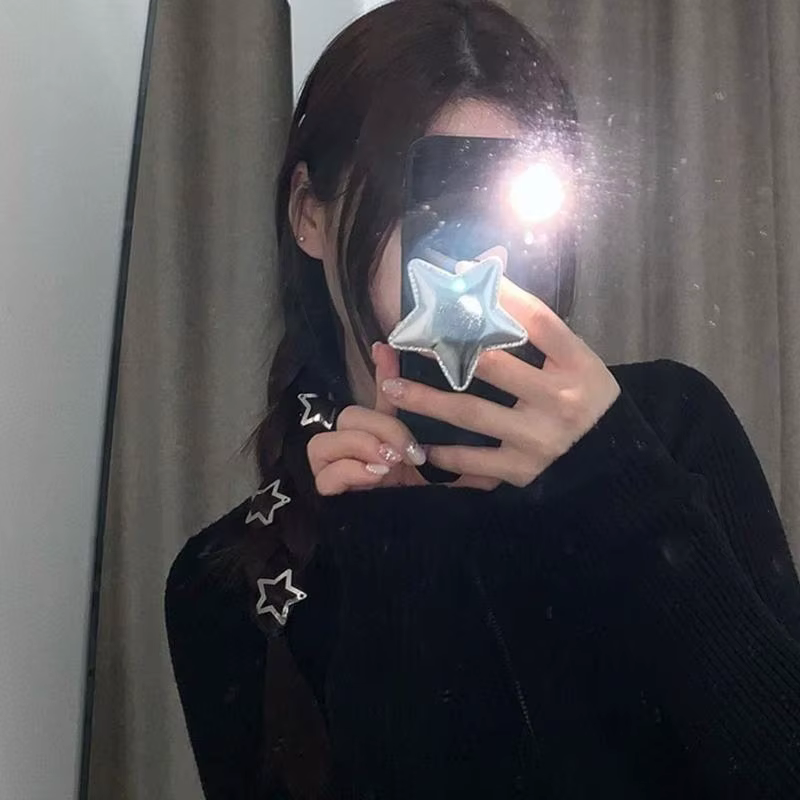 31BB 50 pièces pince à cheveux étoile élégante sophistiquée avec des motifs d'étoiles portable pour