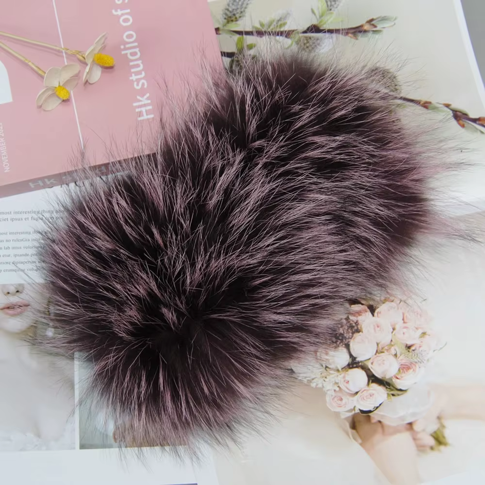 Nouveau femme réel fourrure bandeau moelleux naturel chaud fourrure de renard anneau écharpe bon éla