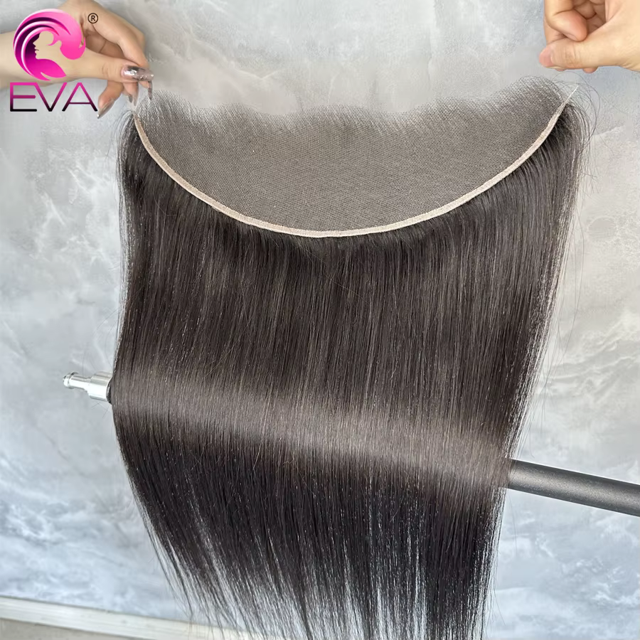Eva 5x5 Hd dentelle fermeture droite 13x4 dentelle frontale fermeture main attachée fermetures de ch
