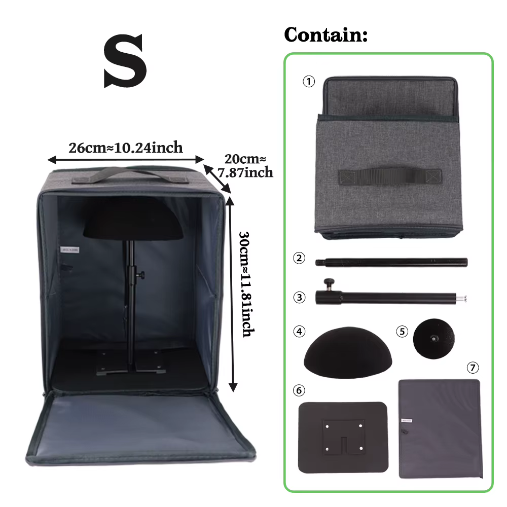 Boîte de rangement pour perruques longues/courtes, sac de transport pour perruques avec support, boî