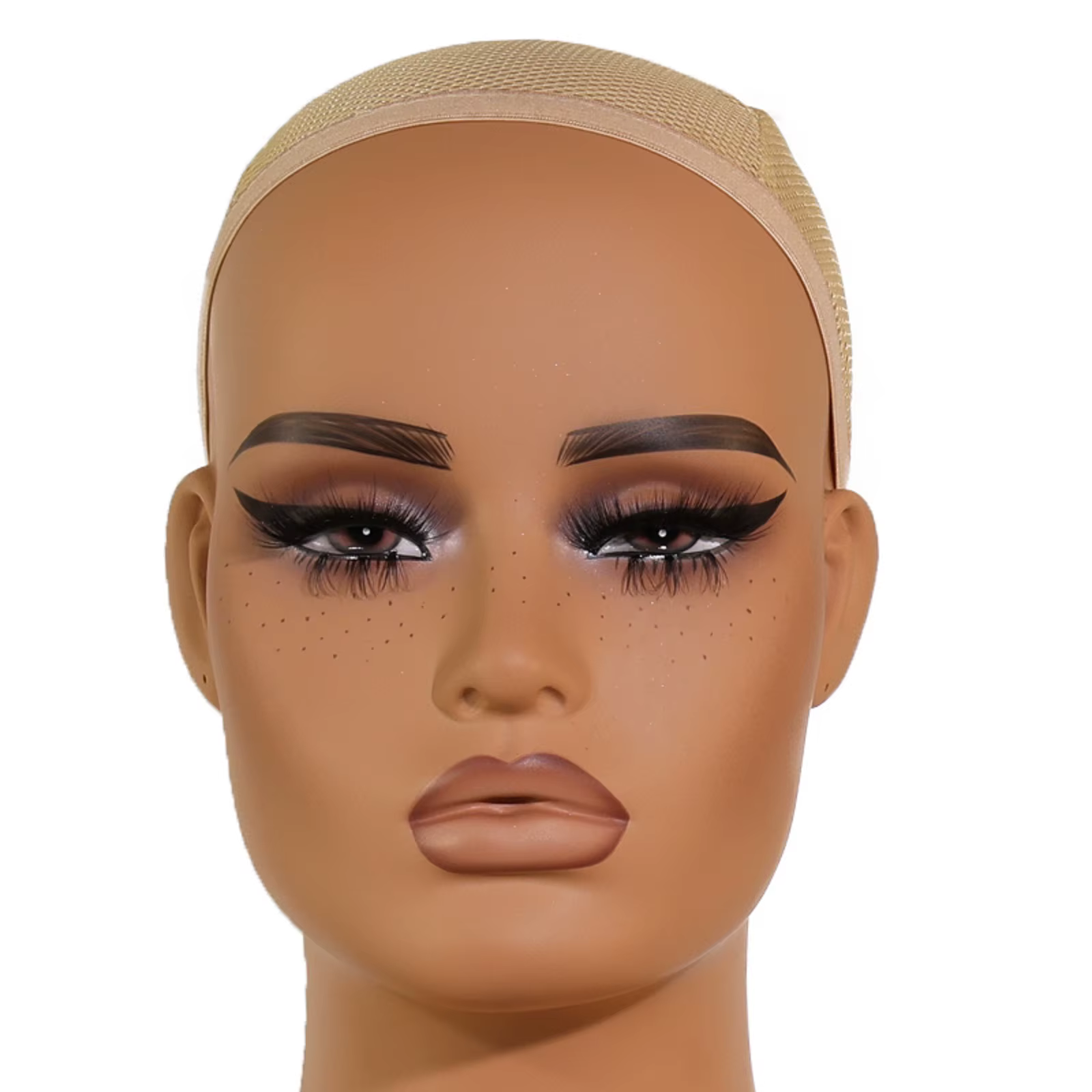 Tête de Mannequin visage carré avec épaules tête d'affichage de perruques réalistes avec tête factic