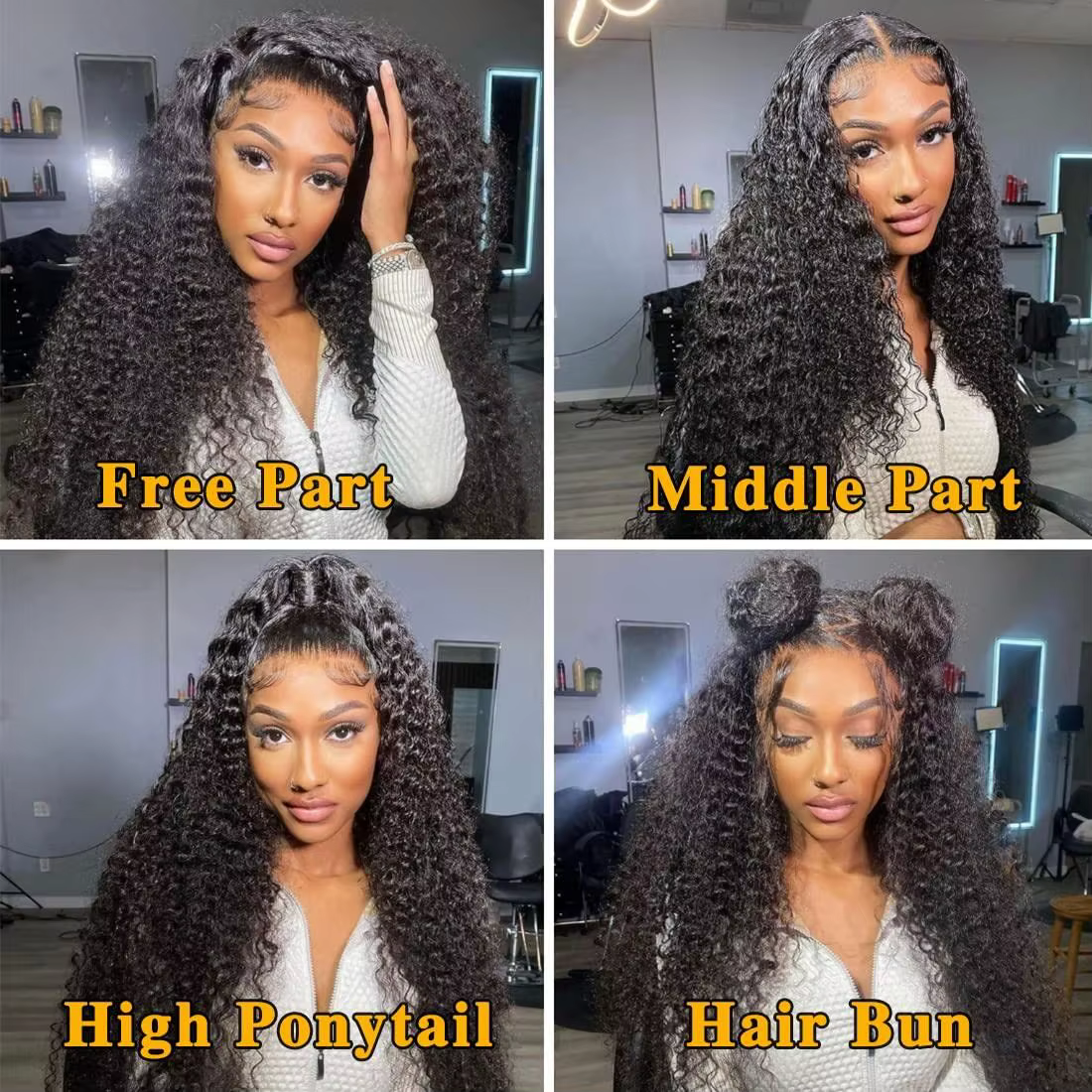 MYLOCKcloser-Perruque Brésilienne Ondulée pour Femme, Cheveux Naturels Bouclés, Deep Wave, 13x4, 13x