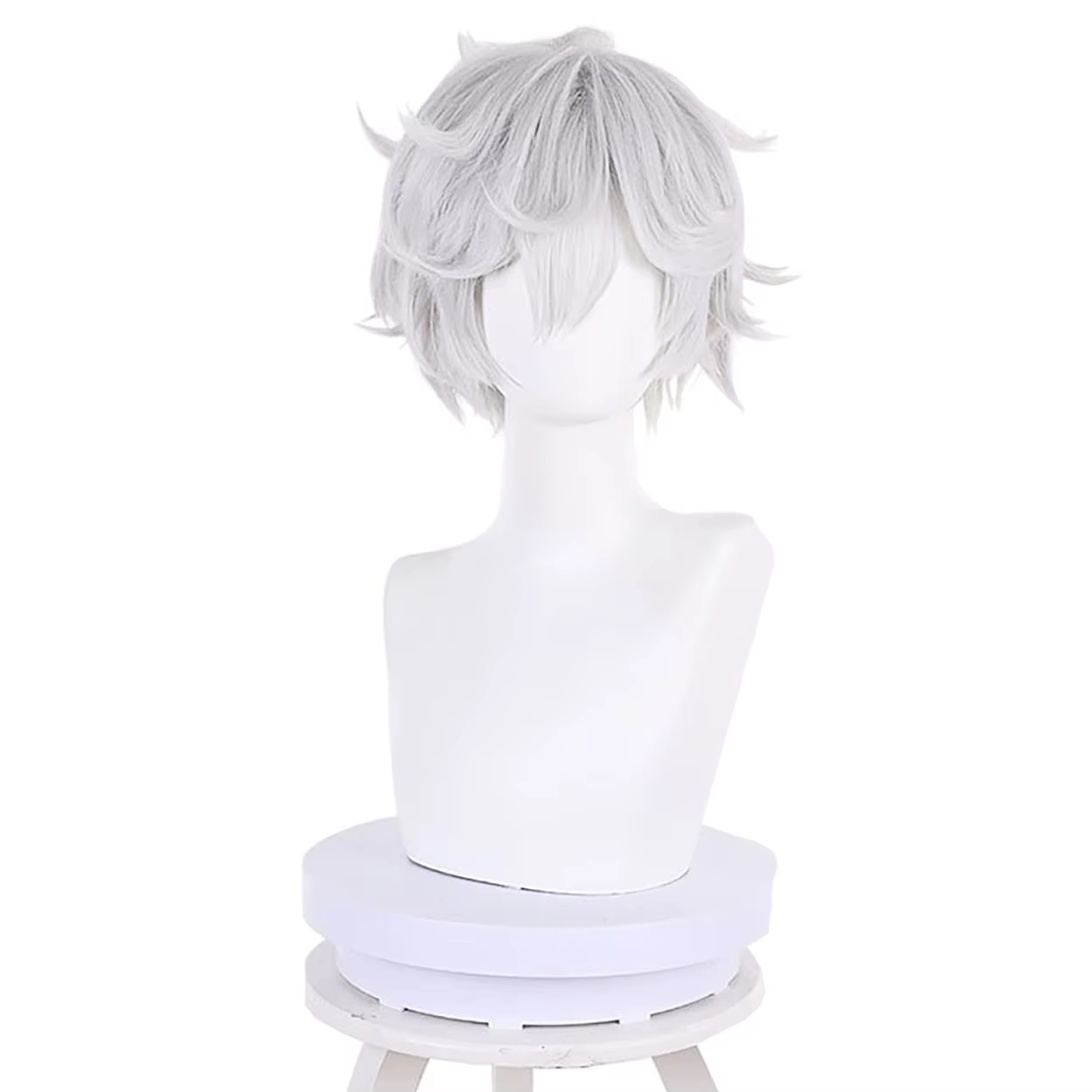 Gabimaru Anime Jigokuraku Perruque Courte Bouclée pour Hommes et Garçons, Perruques Fluffy Curled, C