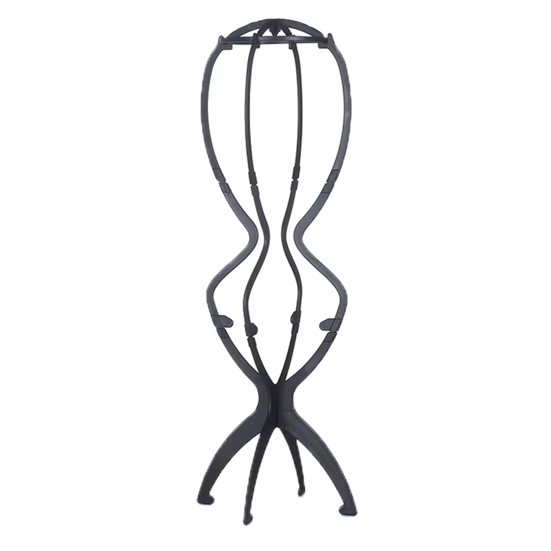 Support de perruque pliable 20 pouces, support de présentation durable pour perruques longues, idéal