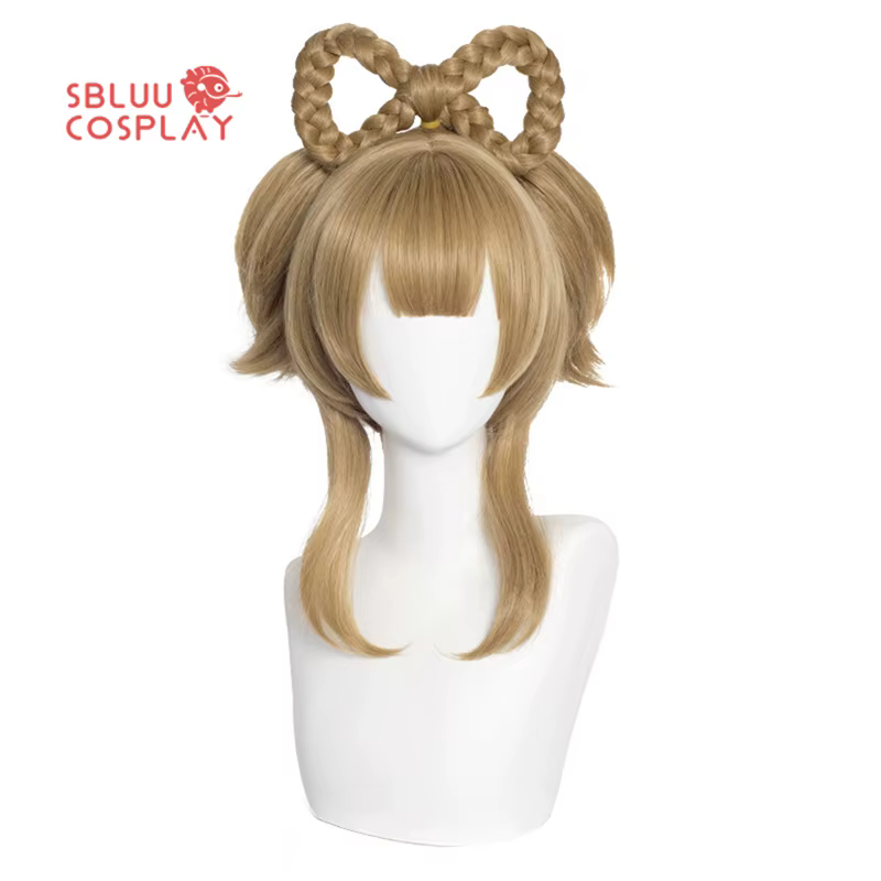 SBluuCosplay-Perruque Cosplay Yaoyao Genshin Impact, Perruque Cosplay