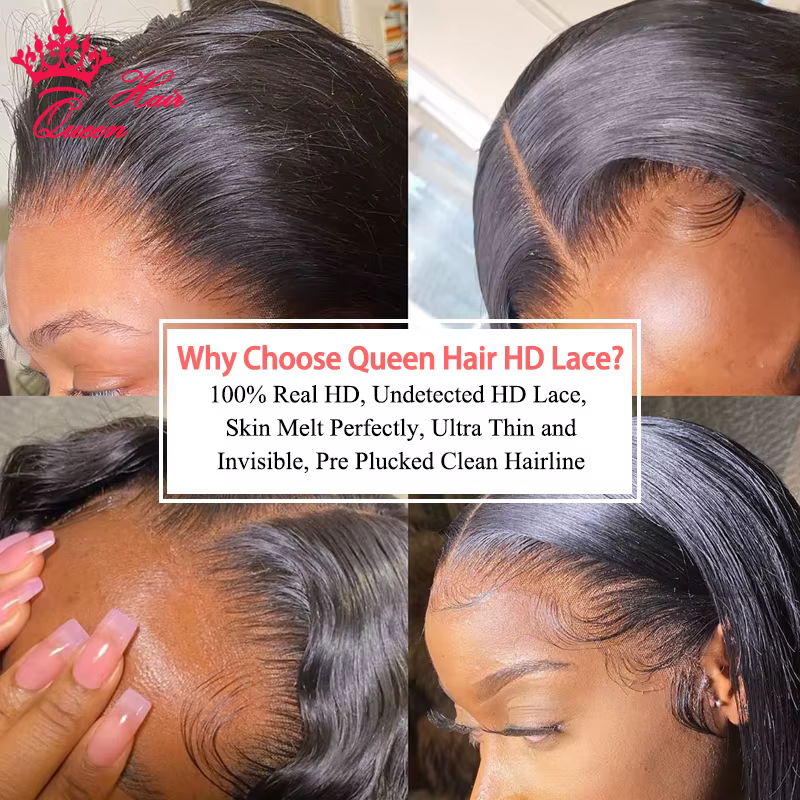 Small Cap Size Wig Queen Hair Real HD Lace Wig Raw Human Hair FULL Frontal Closure HD Melt Skin Lace