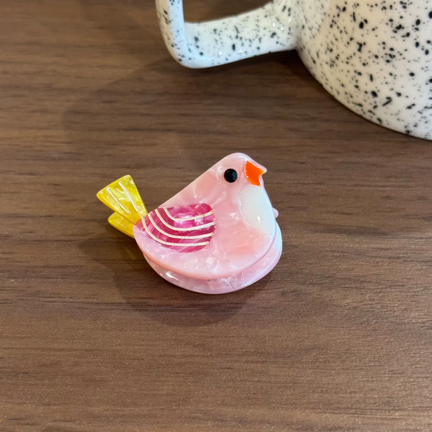 1Pc Mini Pinces à Cheveux en Forme d'Oiseau Mignonnes en Acétate, Pinces à Cheveux pour Femmes et Fi