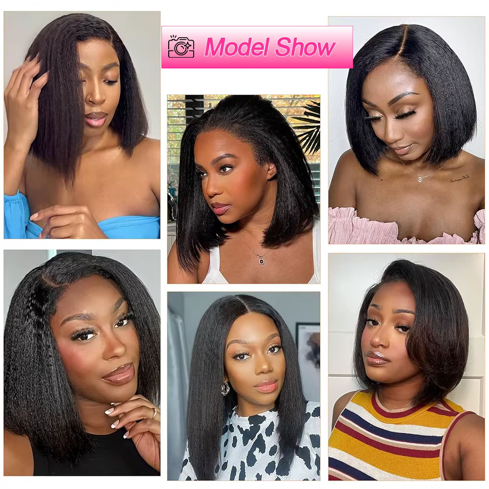 Perruque Cheveux Humains 100% Perruques Cheveux Humains Sans Colle Perruque Afro Naturelle Humain pe