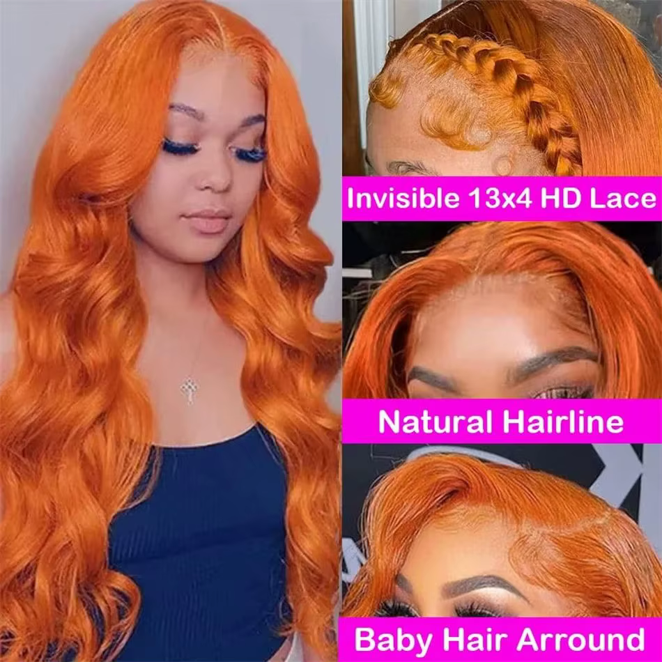 Perruque Lace Front Wig Body Wave Naturelle Colorée, Cheveux Humains, 13x4, 13x6, HD, 30 Pouces
