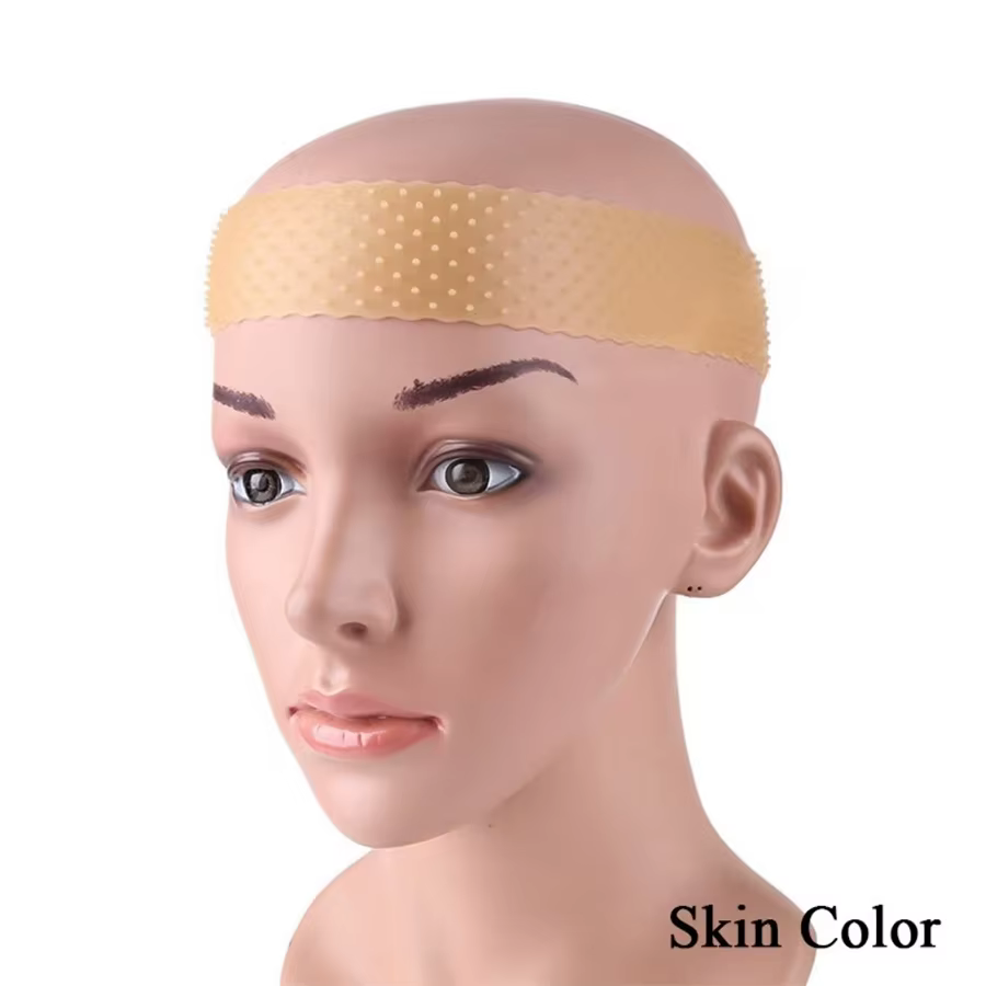 1 pièce par paquet silicone élastique perruque poignée bandeau sport yoga résistant à la sueur antid