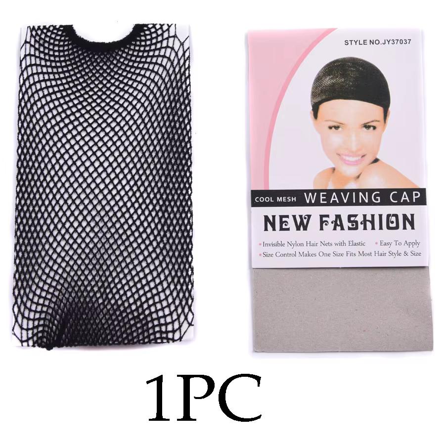 Filet à cheveux en nylon élastique pour femme, bonnet de perruque à extrémité ouverte, casquettes en