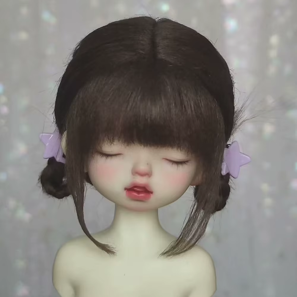 Perruque pour poupée BJD 1/8 1/6 1/4 1/3 1/12, perruque colorée pour poupée SD Mini, perruque de pri