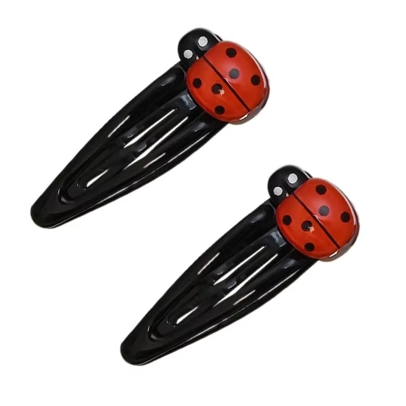 Pince à cheveux coccinelle en forme d'animal, jolies Barrettes pour petites filles et femmes, access