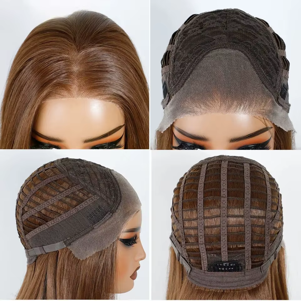 Perruque Lace Front Synthétique Noble 13X3, coupe Bob, avec raie libre, pré-épilée, 16 pouces, lisse