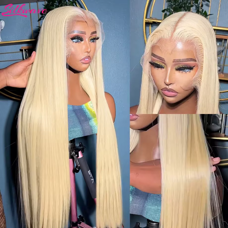 Silkwave 613 Hd dentelle frontale perruque 13x6 perruques de cheveux humains couleur Blonde droite 1