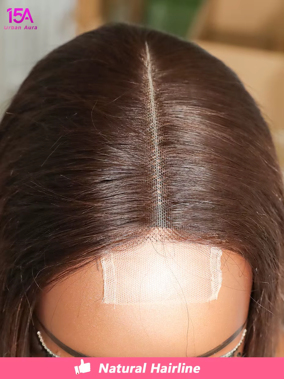 Perruques Lace sans colle 5x5 prêtes à porter, en cheveux vietnamiens bruts # Perruque Bob Courte Li