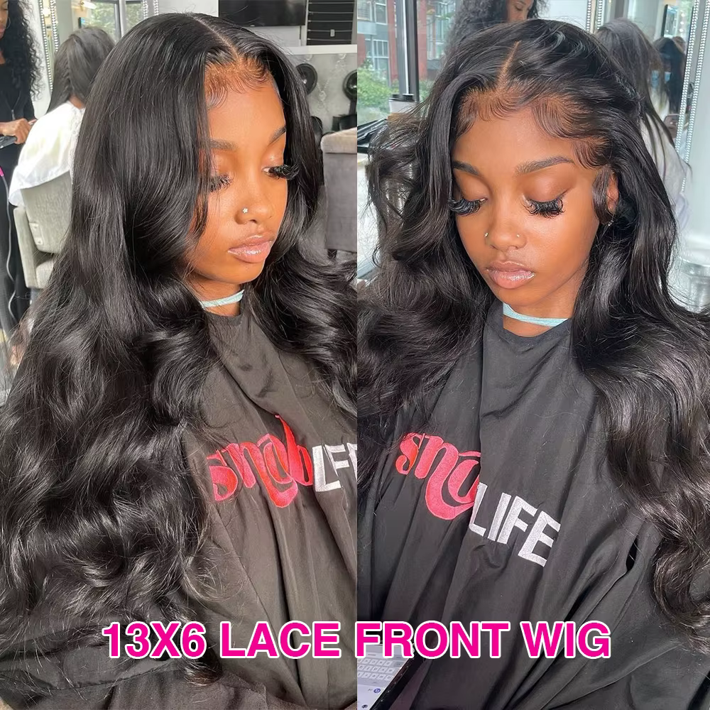 Perruque Lace Front Wig Body Wave Brésilienne Naturelle, Cheveux Sans Colle, HD, 13x4, 13x6, 28 30 3