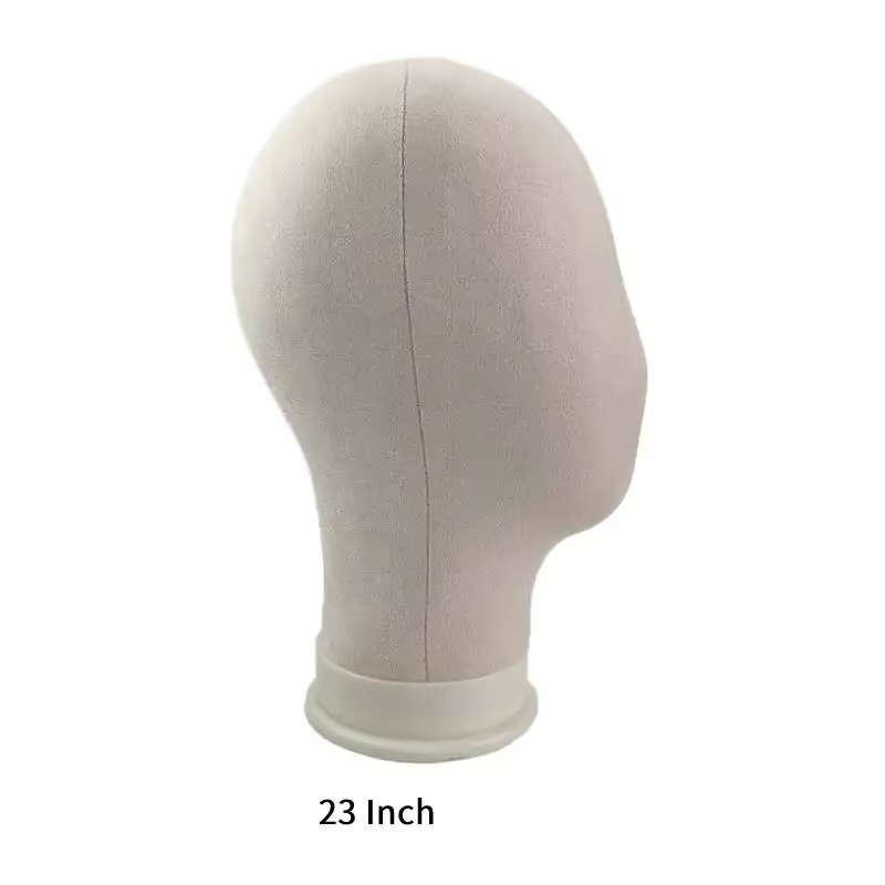 Nouvelle tête de bloc de toile 21/23 pouces tête de Mannequin pour la coiffure affichage fabrication