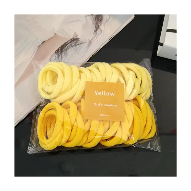 Anneaux de cheveux colorés pour filles, 50 paquets de couleurs acidulées sans coutures, anneaux de s