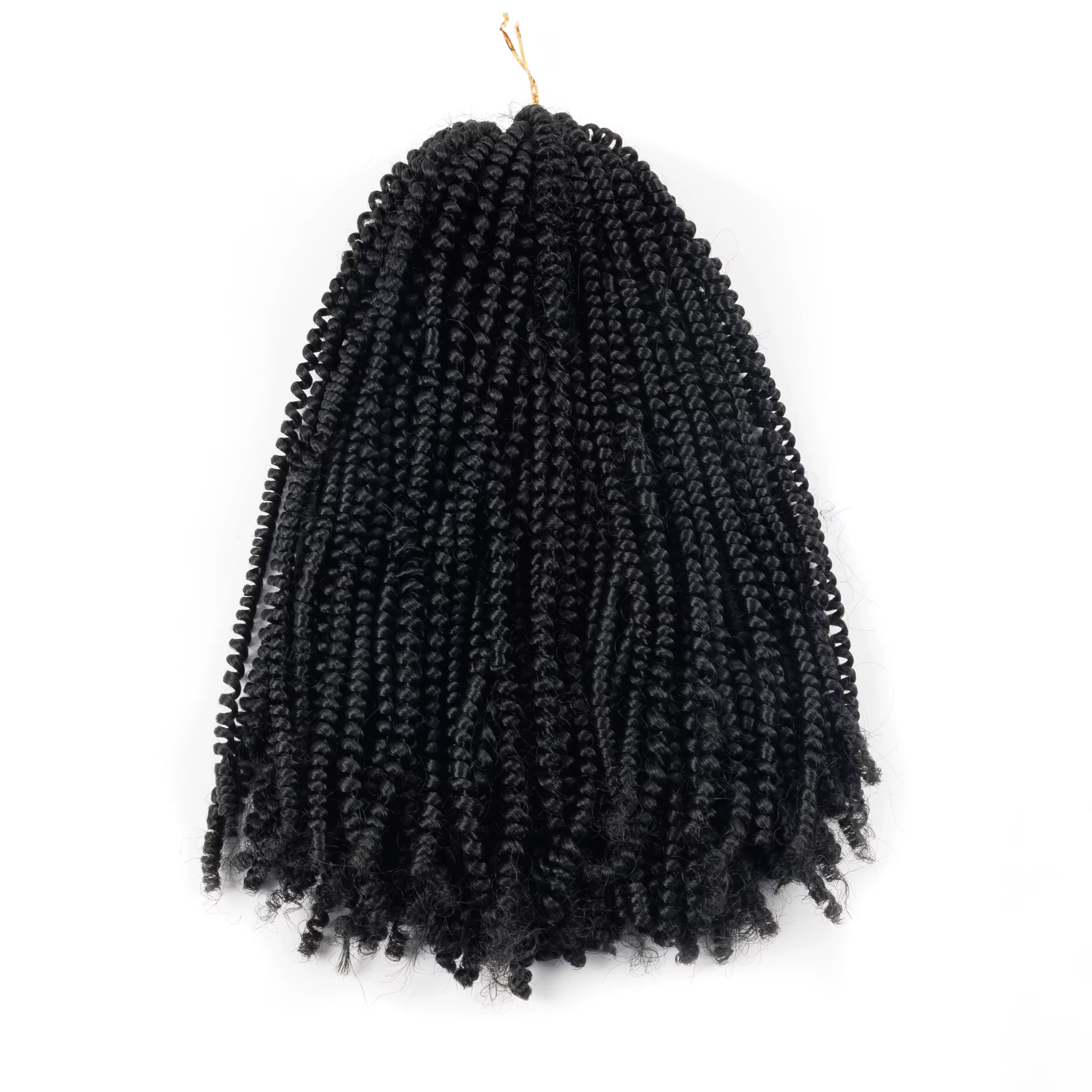 Extensions de cheveux Afro torsadés, Extensions de cheveux pré-bouclées pour tresses courtes crépues