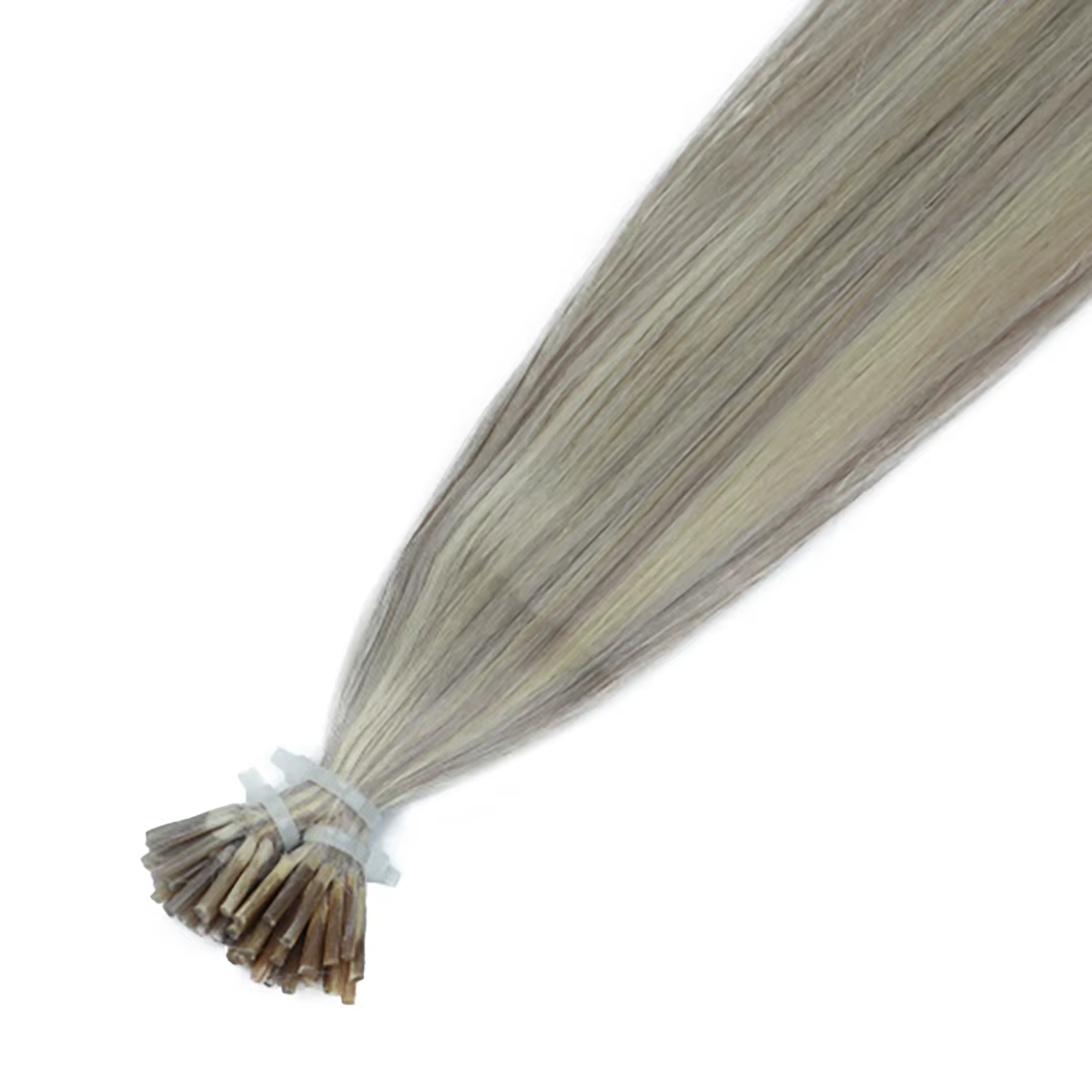 I Tip Extensions de cheveux cheveux humains droite réel naturel pré-collé kératine Micro perles chev