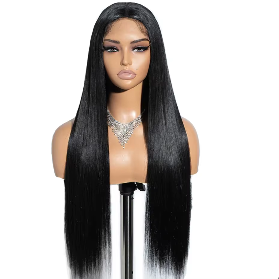 Perruques Bling Hair 6x4 sans colle, lisses, en cheveux humains, pré-coupées, avec dentelle HD, pour