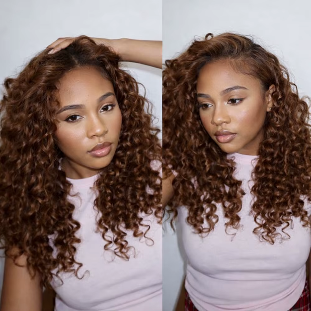 Miracle Knots 12A Deep Wave Crochet Human Hair Pre-Separated # 4 extensions de cheveux tressées au c