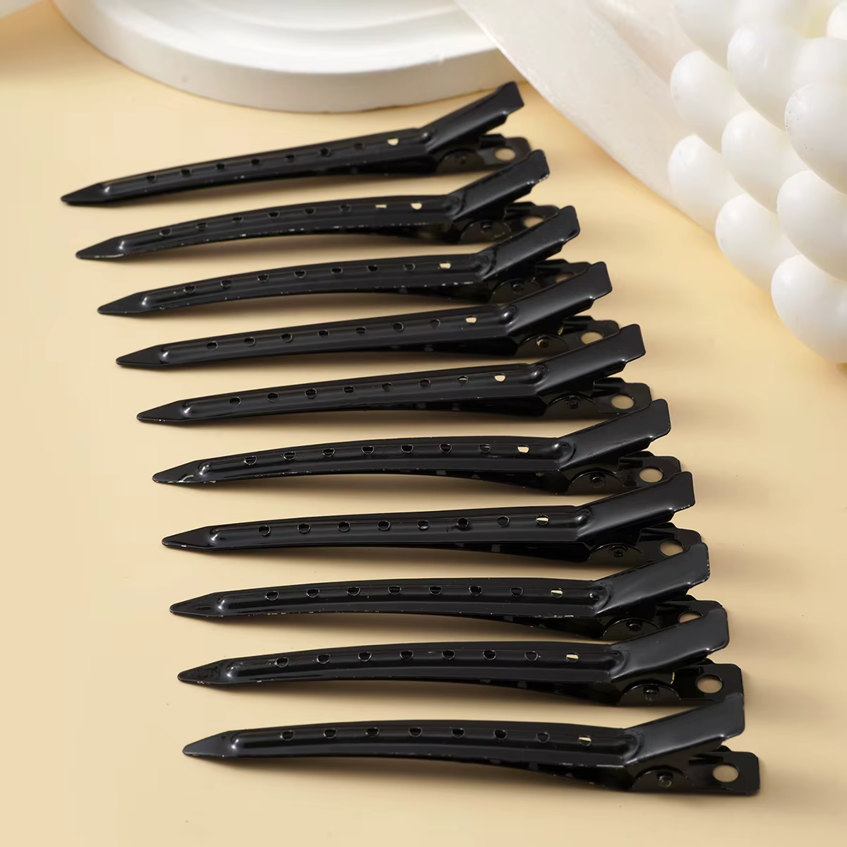 Pince à bec de canard en métal, épingle à cheveux bouclée, Barrettes de coiffure, pinces de coiffure