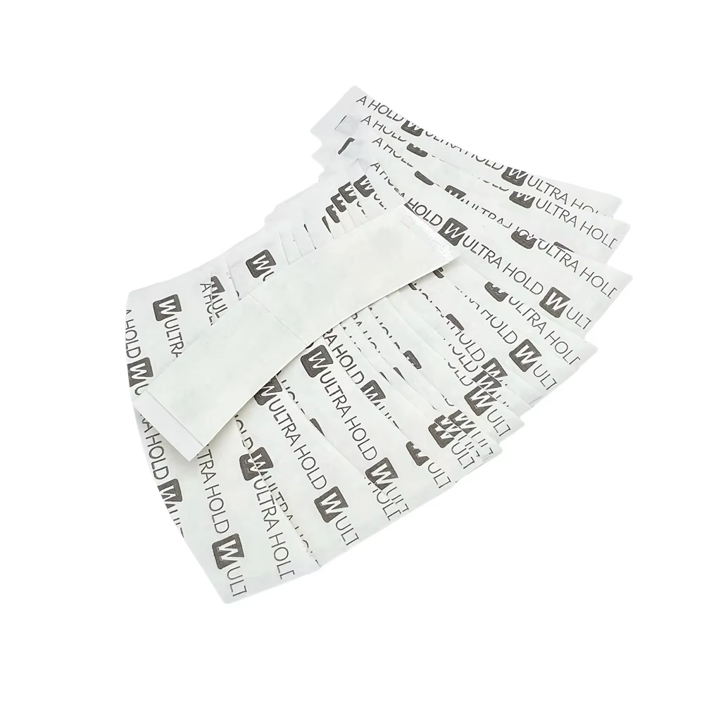 36 pièces 4 formes 7.6 cm * 2.2 cm blanc Ultra tenir ruban dentelle avant bande arc double face ruba