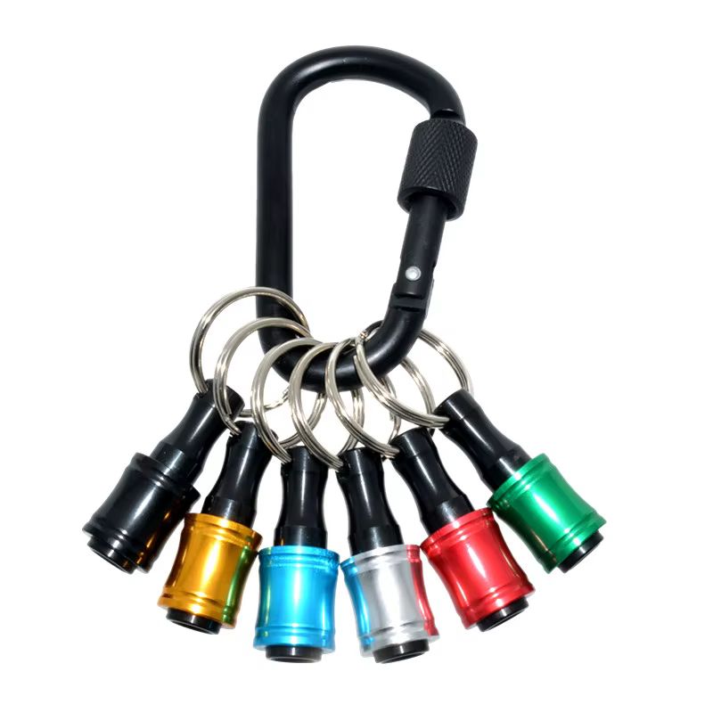 Tournevis à tige hexagonale de 1/4 pouces, support de tête, tige d'extension, adaptateur de porte-cl