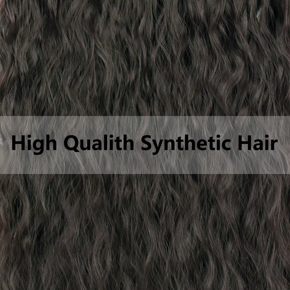 Extensions capillaires synthétiques à 5 clips, postiche longue bouclée, postiche naturelle marron no