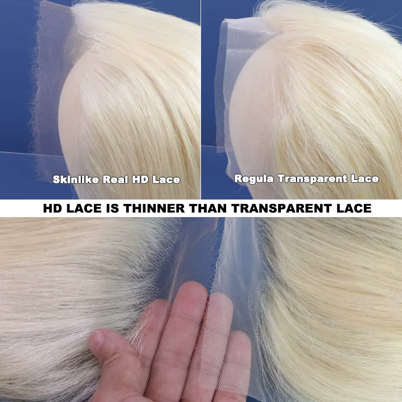 Queen Hair #613 Blonde Real HD Lace Frontal 13x6 13x4 Closure 6x6 5x5 HD Skinlike Melt Skins Lace St