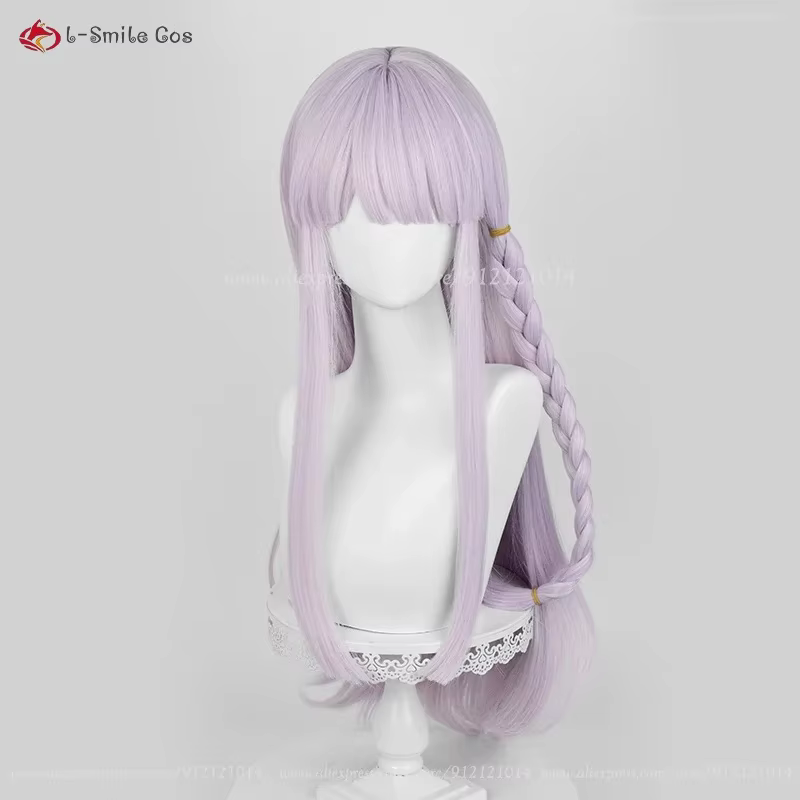 Perruque de Cosplay Kirigiri Kyoko, 80cm, perruques violet clair pour femmes, perruque de Cosplay An