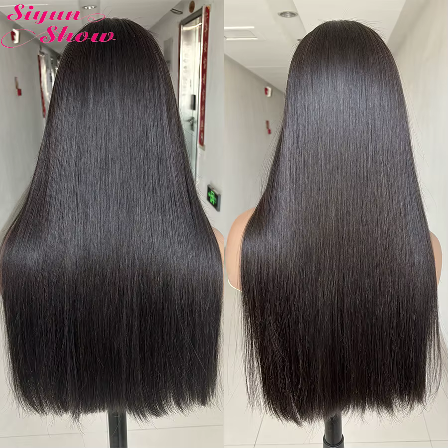 Perruque Bob Naturelle Brésilienne, Cheveux Lisses, HD, 15A, Super Double Proximité