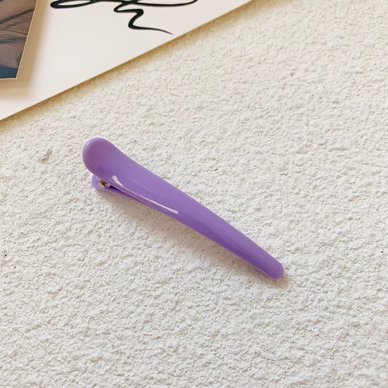 Pince à cheveux professionnelle pour coiffeur, couleur bonbon solide, pour femmes et filles, 7.8CM, 