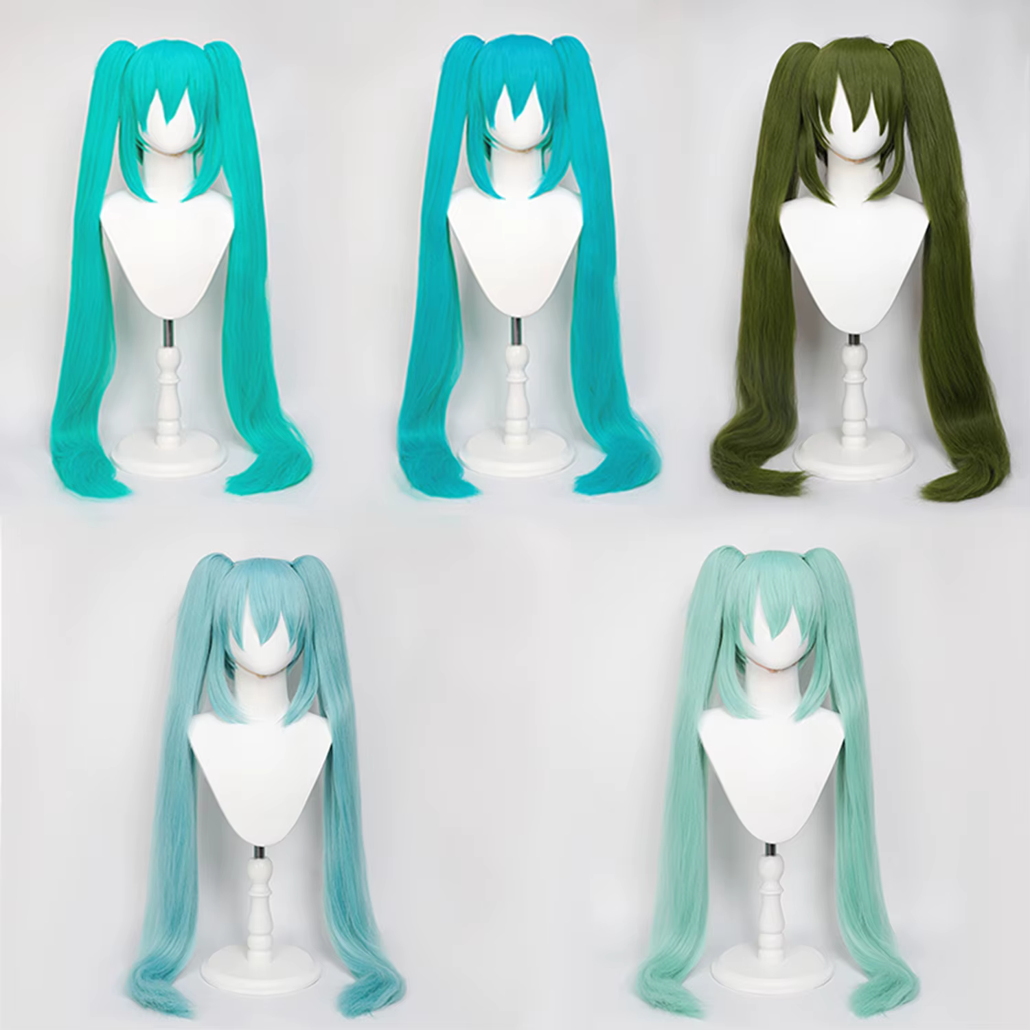 Perruque de Cosplay synthétique longue et lisse de 110cm + queue de cheval à Clip, perruques de Cosp