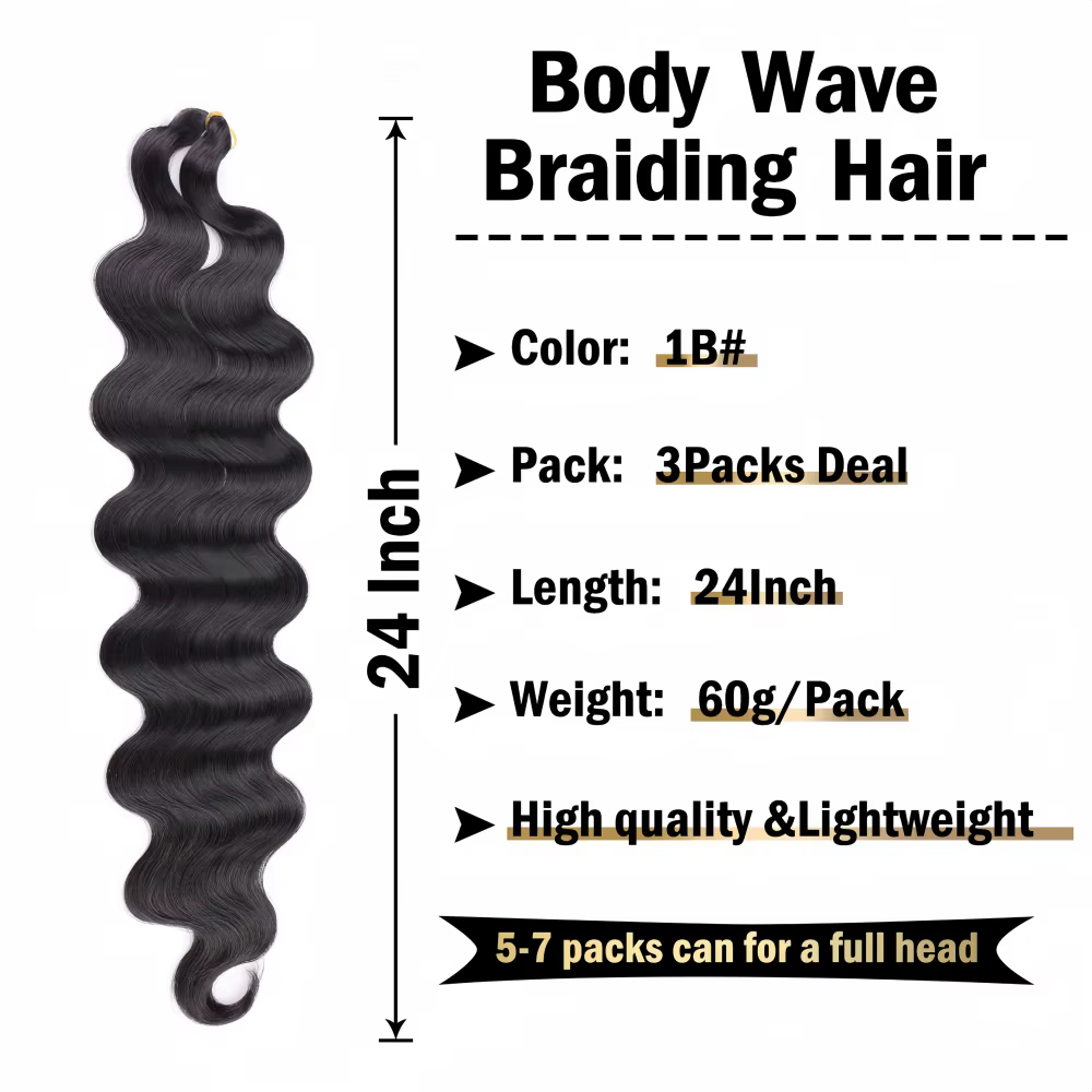 Extensions de cheveux humains en crochet Body Wave pré-séparées, sans nœuds, avec fil invisible, noi