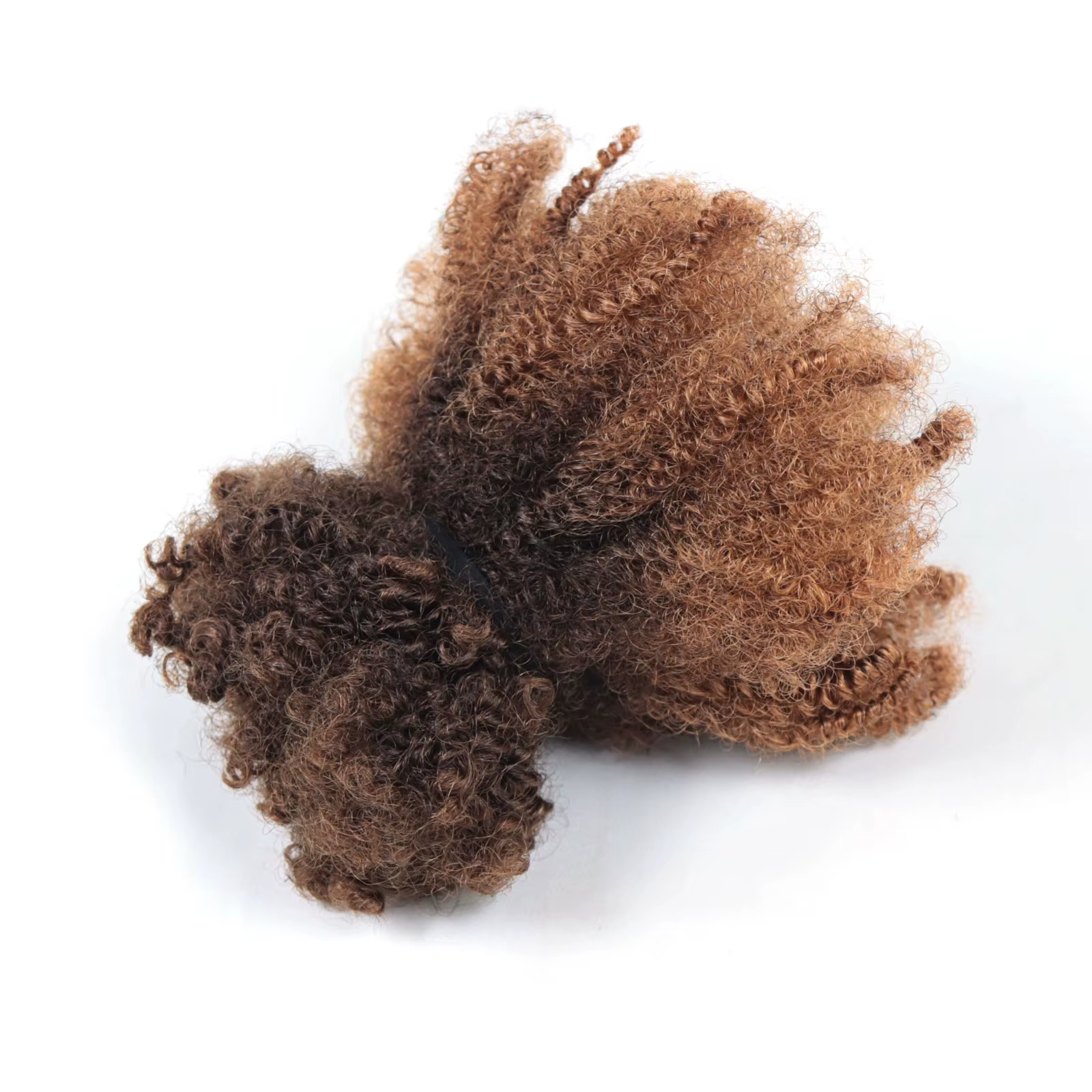 Extensions de cheveux humains Afro crépus bouclés en vrac, 50g, pour tresser les cheveux, blond ombr