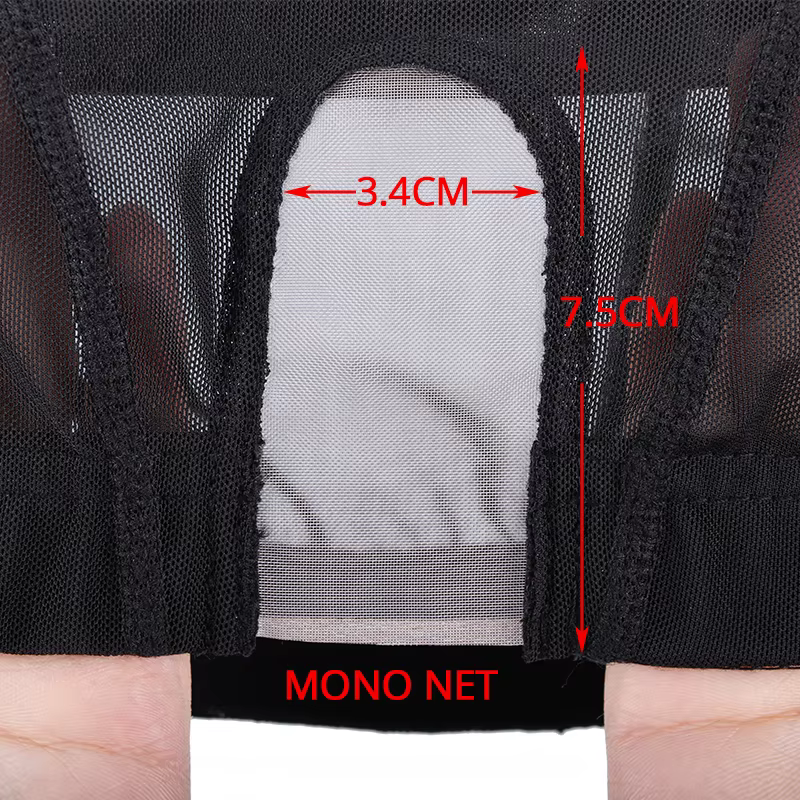 Bonnet de perruque élastique sans colle S/M/L, avec partie en U, pour la fabrication de perruque, co