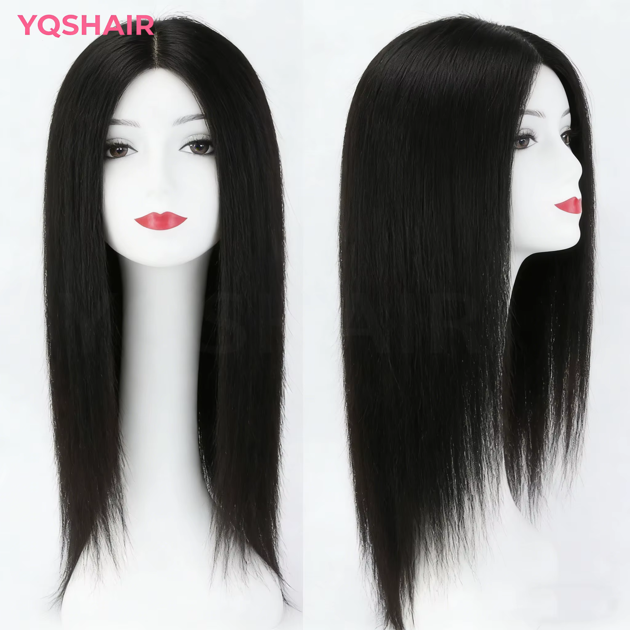 6x6 soie Base supérieure pleine dentelle perruque de cheveux humains soyeux droite péruvienne Remy c