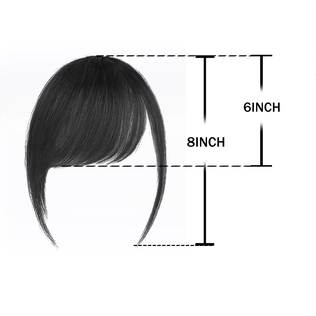 Postiche synthétique inclinée courte marron noir, faux cheveux, Extension à Clip, accessoires pour f