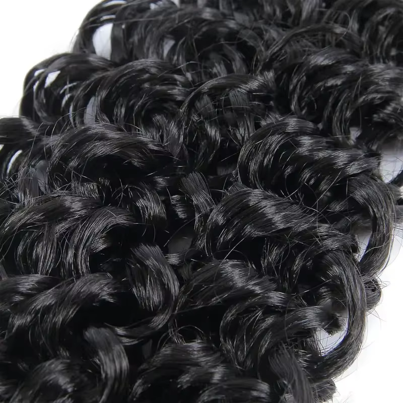 Extensions de cheveux humains brésiliens 12A, bouclés en spirales petites, bouclés crépus, pour croc
