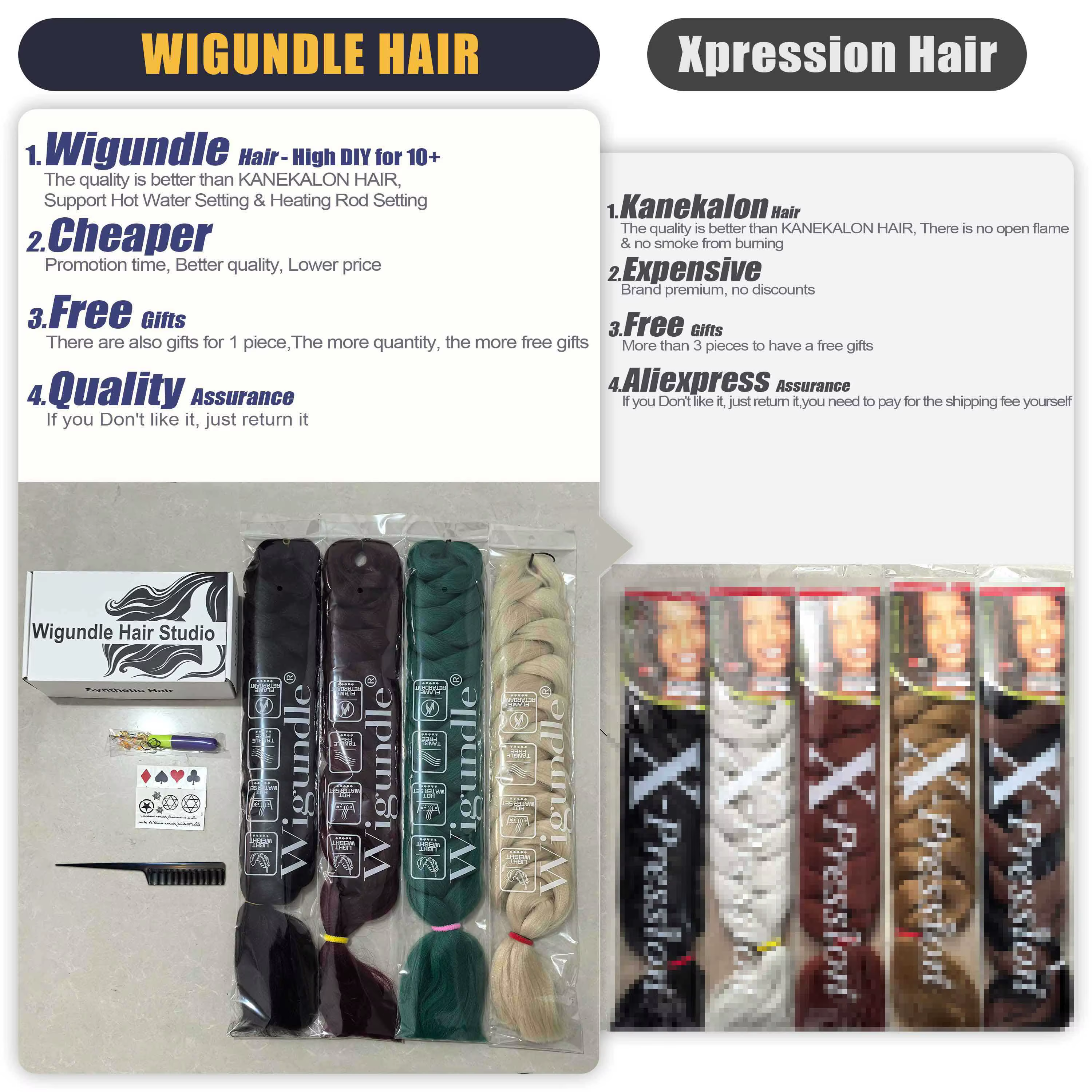Cheveux synthétiques pour tresses jumbo Kanekalon de 82 pouces de long, extensions de cheveux pour t