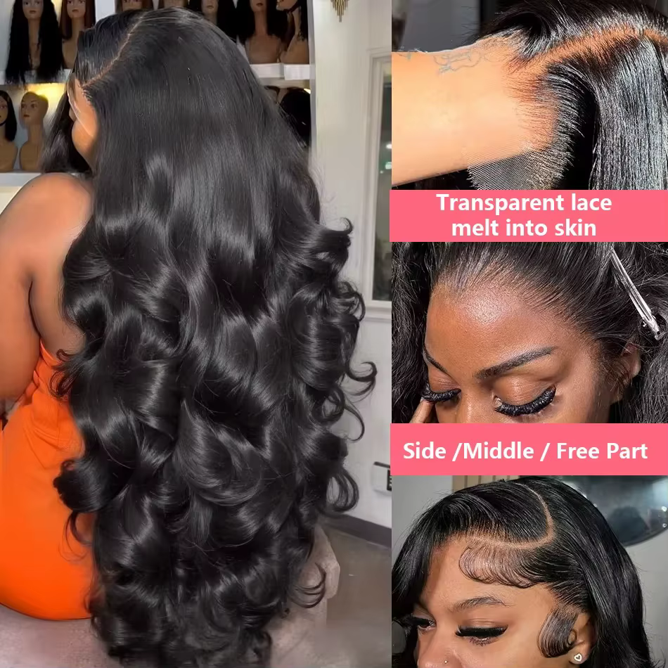 280% Remy 36 42 pouces vague de corps 13x6 Hd dentelle frontale perruque cheveux humains brésilien p