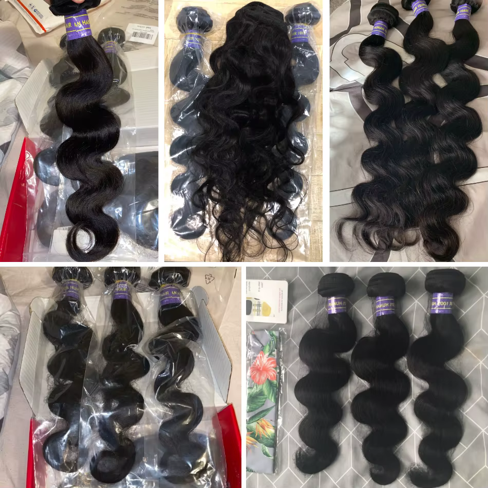 Mèches Body Wave 3/4 naturelles-UNice Hair, tissage rapide, extension de cheveux à coudre, Grade 8A,