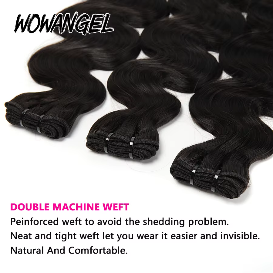 3/4 pièces 28 30 pouces paquets vierge Remy cheveux brésiliens vague de corps cheveux humains couleu